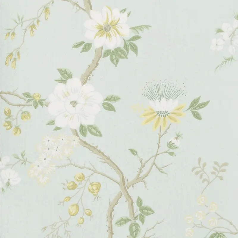 Cole & Son Wallpaper 115/8025.CS Camellia Lemon/Sage/Prm Blu