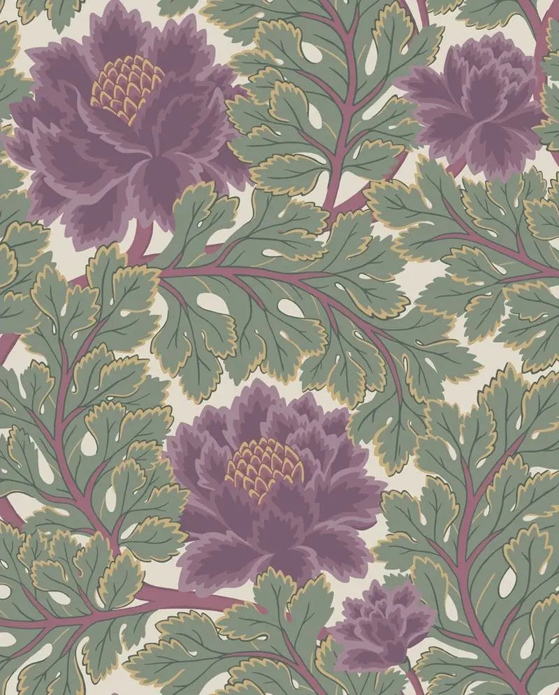 Cole & Son Wallpaper 116/1001.CS Aurora Mulberry/Sage/Parc