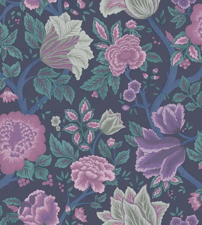 Cole & Son Wallpaper 116/4015.CS Midsummer Bloom Mulb/Teal