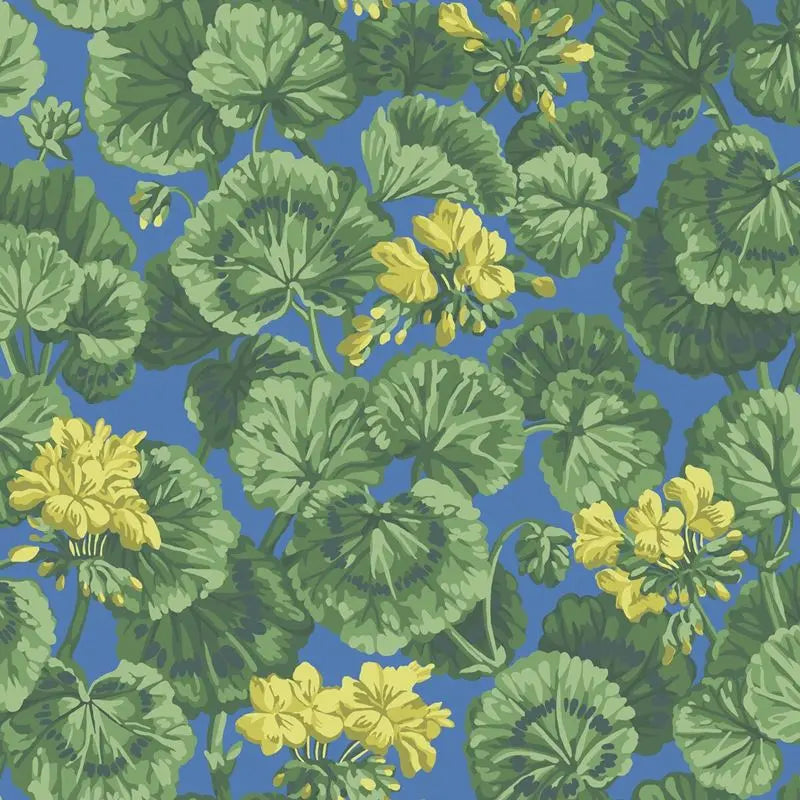 Cole & Son Wallpaper 117/11032.CS Geranium Lemon/Forest Green/Electric Blue