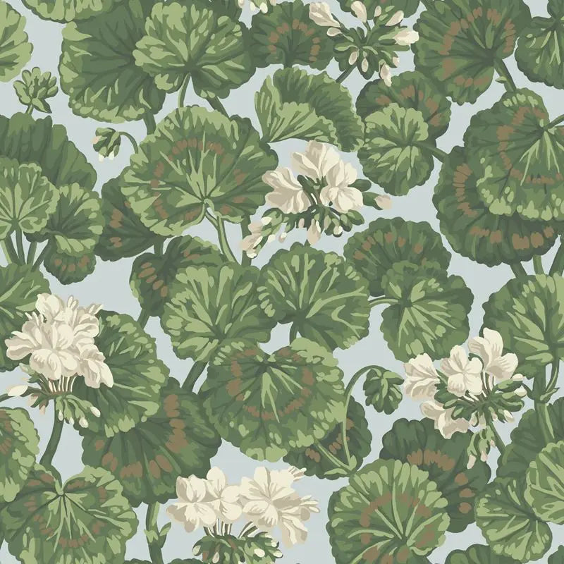 Cole & Son Wallpaper 117/11035.CS Geranium White & Sage On Seafoam