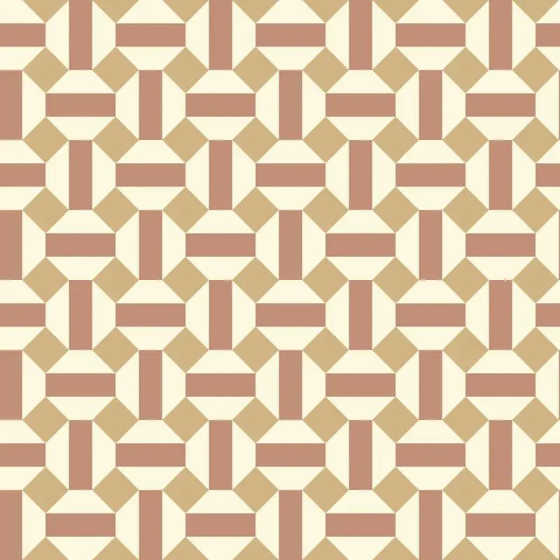 Cole & Son Wallpaper 117/12039.CS Alicatado Terracotta On Parchment