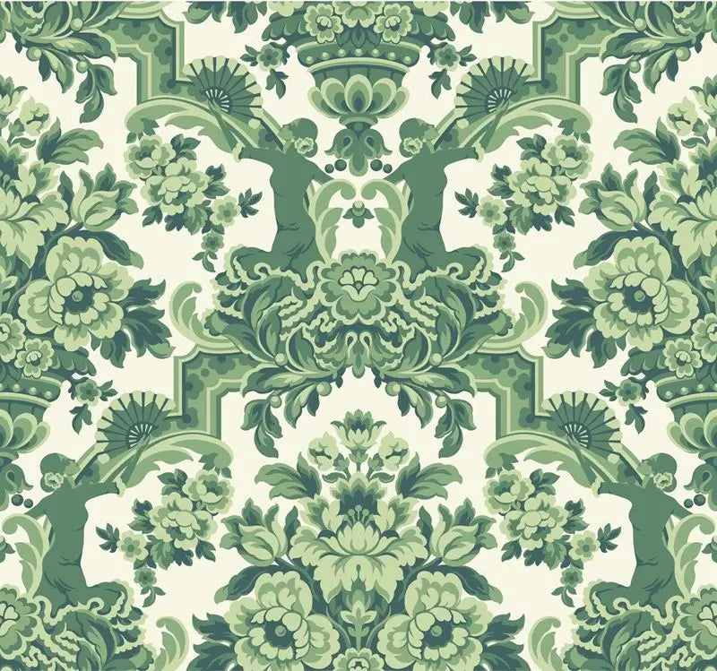 Cole & Son Wallpaper 117/13040.CS Lola Forest Greens On White