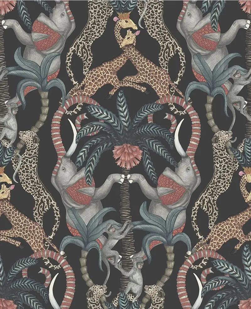 Cole & Son Wallpaper 119/2008.CS Safari Totem Rby&Prntrmbl/Chrcl