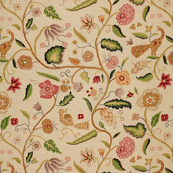 Schumacher Fabric 1307002 Apsley Vine Rose