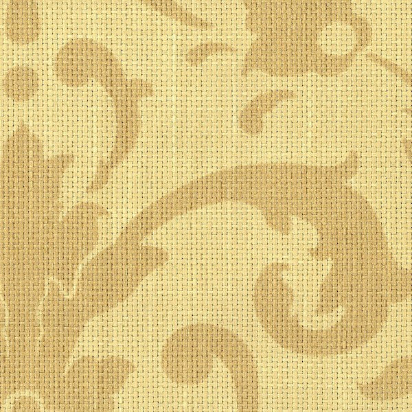 Schumacher Fabric 173360 Linwood Raffia Damask Straw