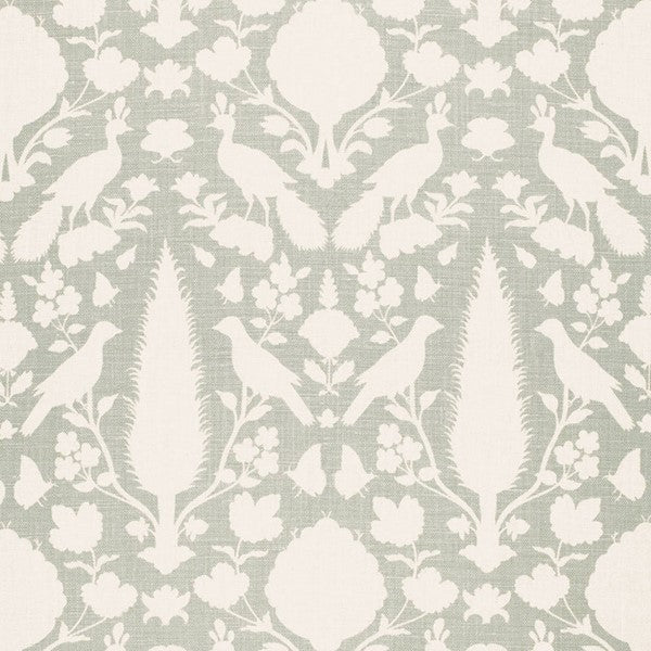 Schumacher Fabric 173562 Chenonceau Aquamarine