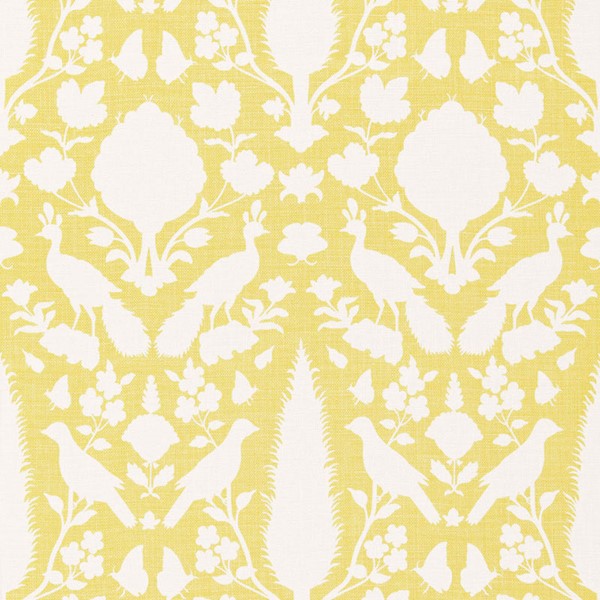 Schumacher Fabric 173565 Chenonceau Buttercup