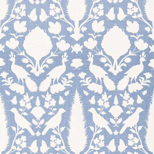 Schumacher Fabric 173567 Chenonceau Sky