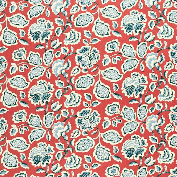 Schumacher Fabric 173700 Deco Flower Berry