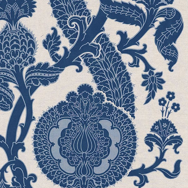 Schumacher Fabric 173902 Shalkar Indigo