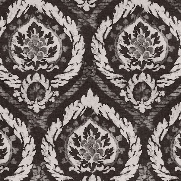 Schumacher Fabric 173950 Abaza Resist Charcoal