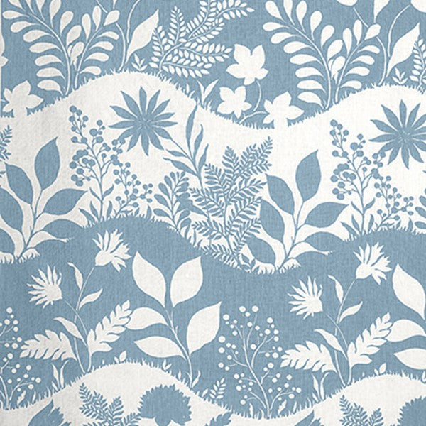 Schumacher Fabric 173973 Good Day Sunshine China Blue