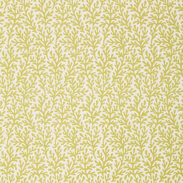 Schumacher Fabric 174462 Sea Coral Chartreuse