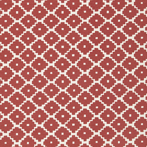 Schumacher Fabric 174484 Ziggurat Ruby