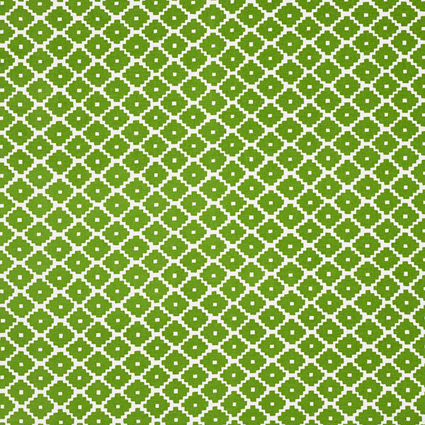 Schumacher Fabric 174488 Ziggurat Green