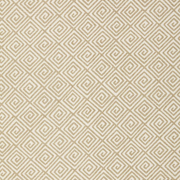 Schumacher Fabric 174500 Greek Key Sand