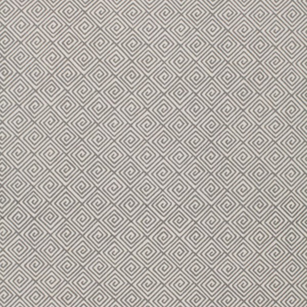 Schumacher Fabric 174501 Greek Key Smoke