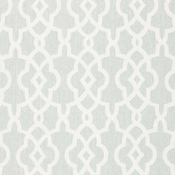 Schumacher Fabric 174593 Summer Palace Fret Mineral