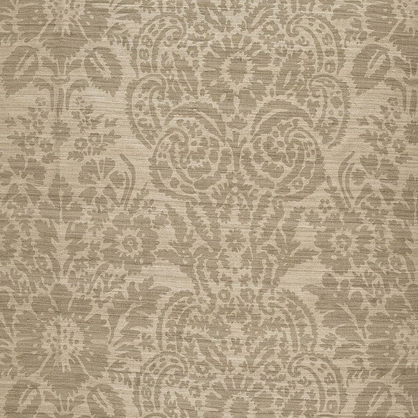 Schumacher Fabric 174612 Malay Damask Print Chanterelle