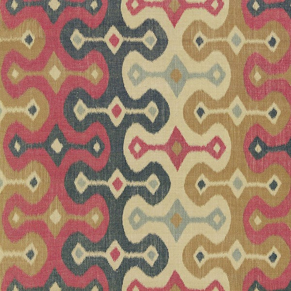 Schumacher Fabric 174831 Darya Ikat Spice