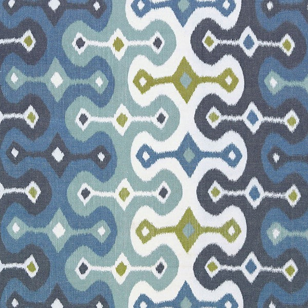 Schumacher Fabric 174832 Darya Ikat Sky