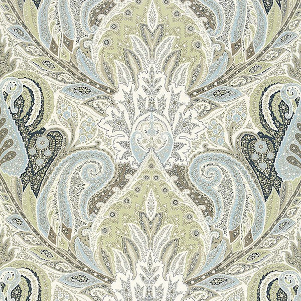 Schumacher Fabric 174882 Cambay Paisley Print Oyster