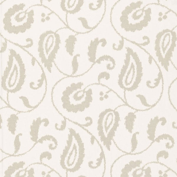 Schumacher Fabric 175011 Malacca Ikat Vine Linen