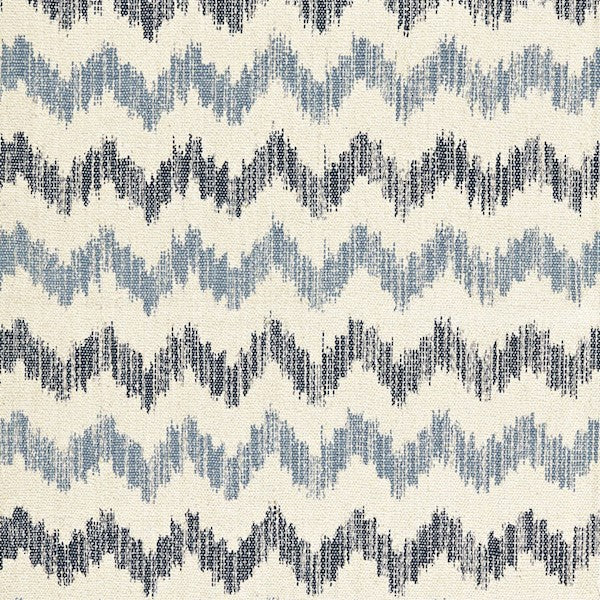 Schumacher Fabric 175310 Sierra Ikat Indigo