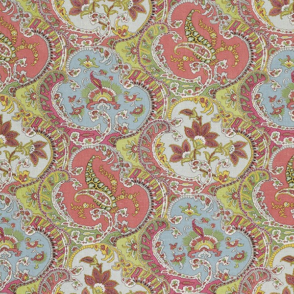 Schumacher Fabric 175550 Pickfair Paisley Multi