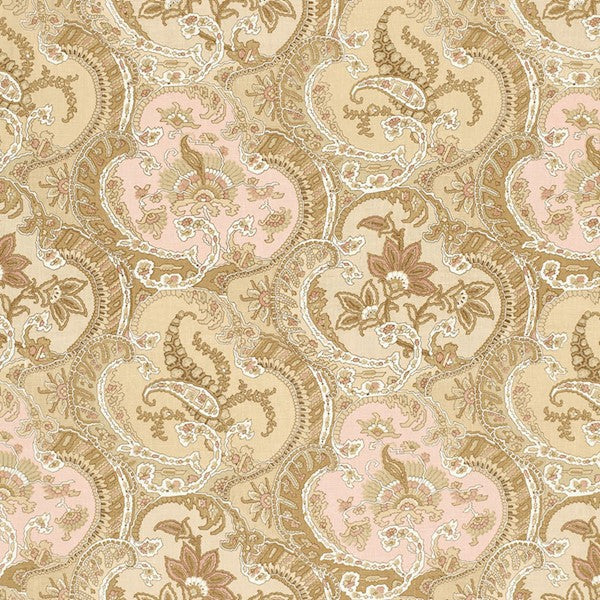 Schumacher Fabric 175552 Pickfair Paisley Camel