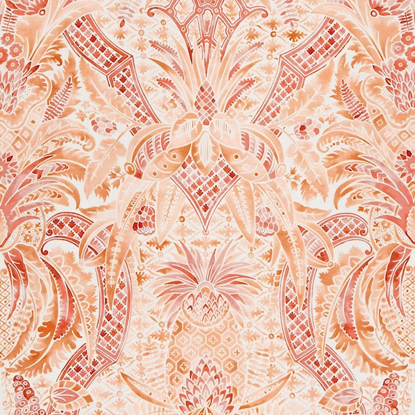 Schumacher Fabric 175583 Cap Ferrat Sunset