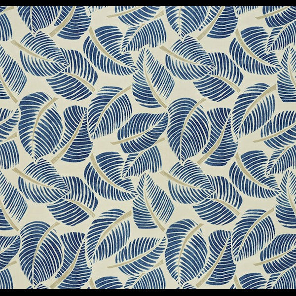 Schumacher Fabric 176191 Costa Rica Indigo