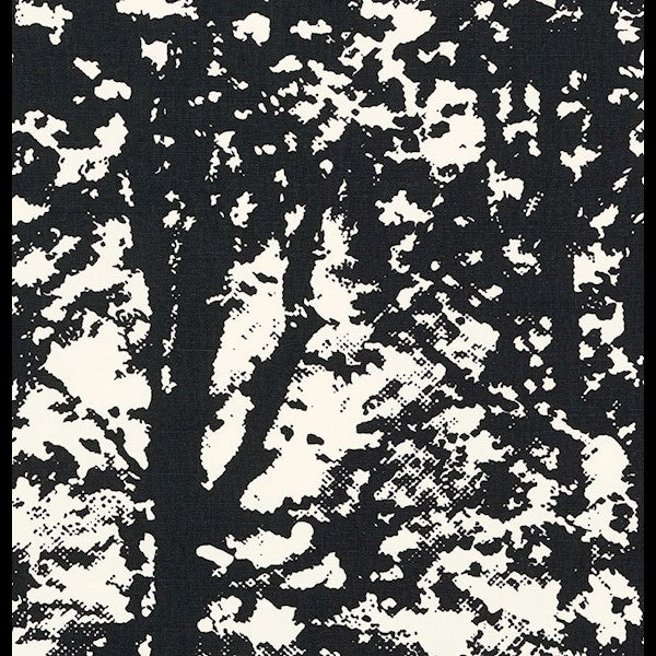 Schumacher Fabric 176213 Woodland Black