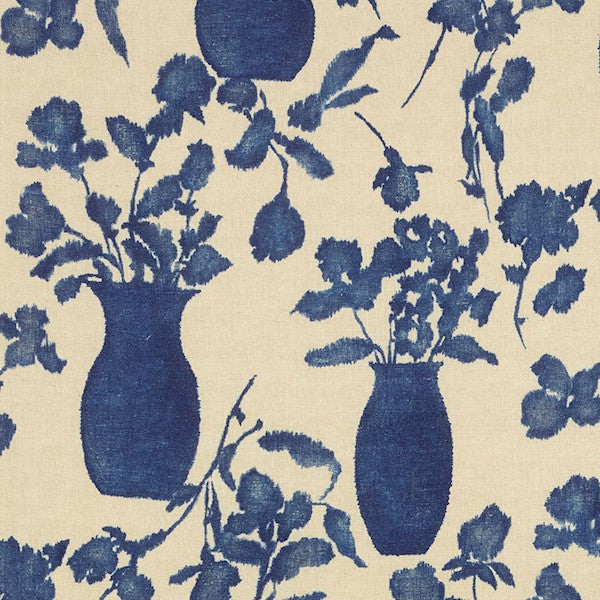 Schumacher Fabric 176241 Hugo Floral Indigo