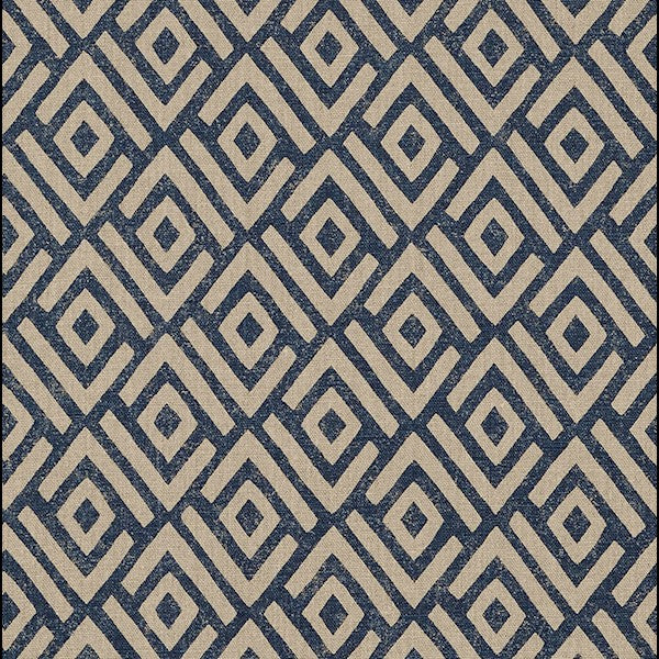 Schumacher Fabric 176321 Kasai Indigo