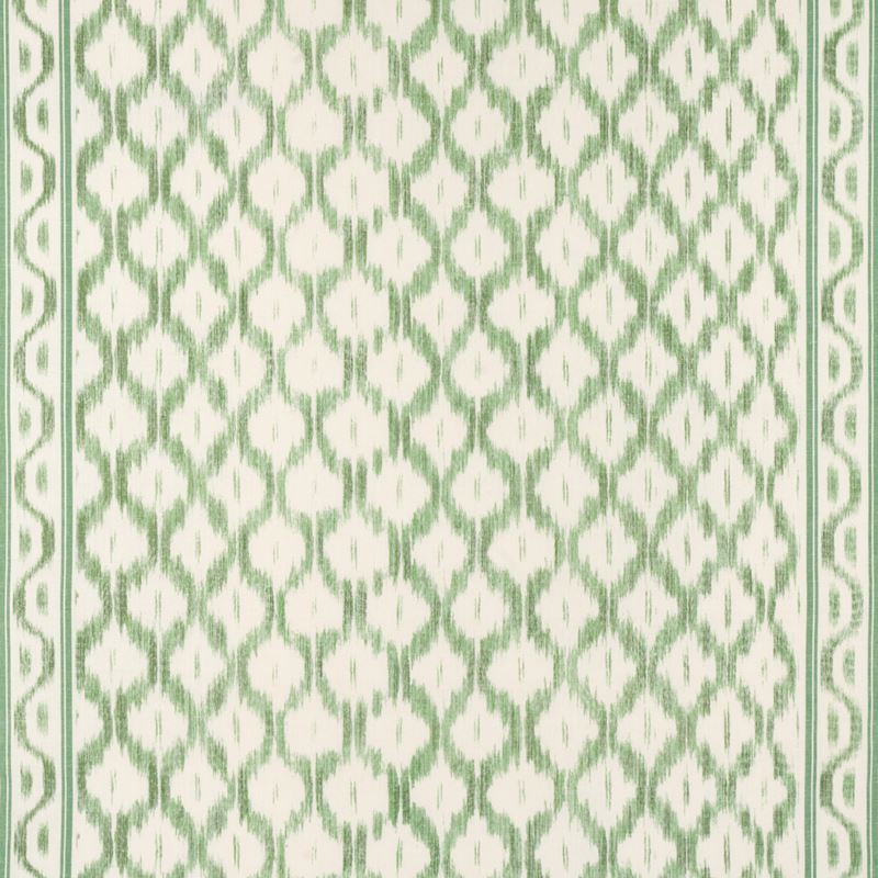 Schumacher Fabric 176504 Santa Monica Ikat Leaf Green