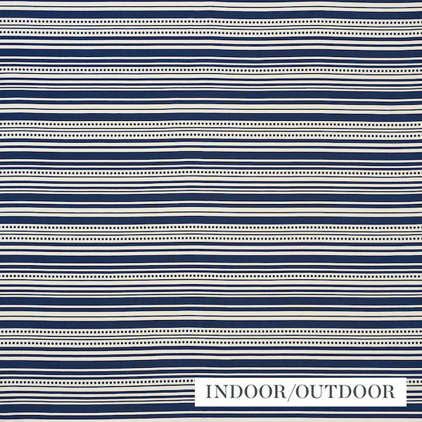 Schumacher Fabric 176592 Stripedot II Navy