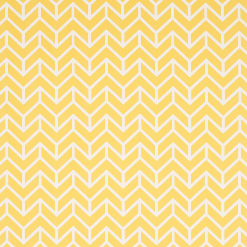 Schumacher Fabric 176694 Chevron Indoor/Outdoor Yellow