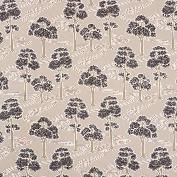 Schumacher Fabric 176740 Tree River Blush