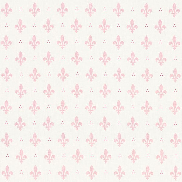 Schumacher Fabric 176963 Fleur De Lis Blush