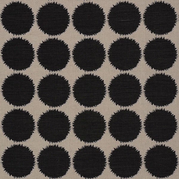 Schumacher Fabric 177095 Fuzz Black & Natural