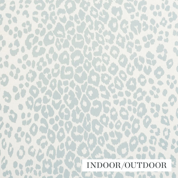 Schumacher Fabric 177320 Iconic Leopard Indoor/Outdoor Sky