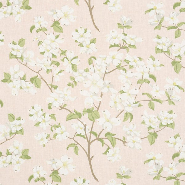 Schumacher Fabric 177410 Blooming Branch Blush