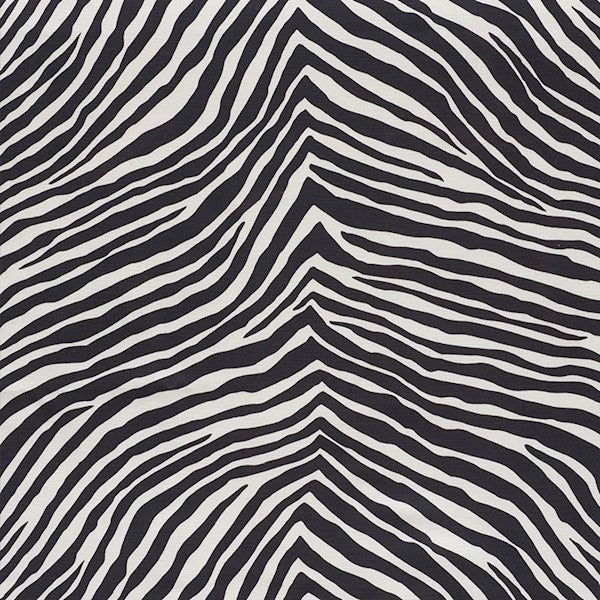 Schumacher Fabric 177443 Iconic Zebra Black