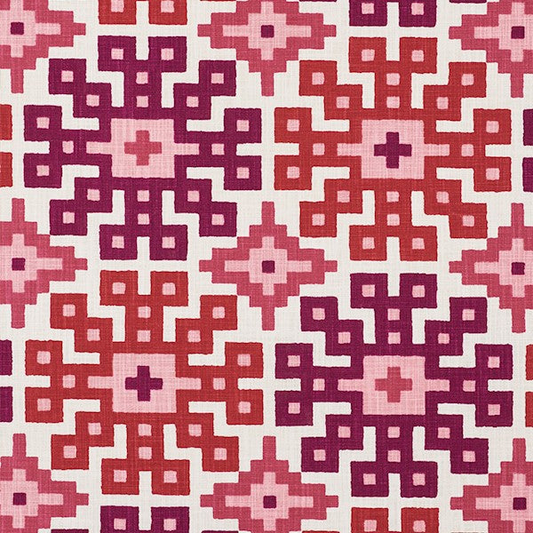 Schumacher Fabric 177452 Palmetto Print Valentine