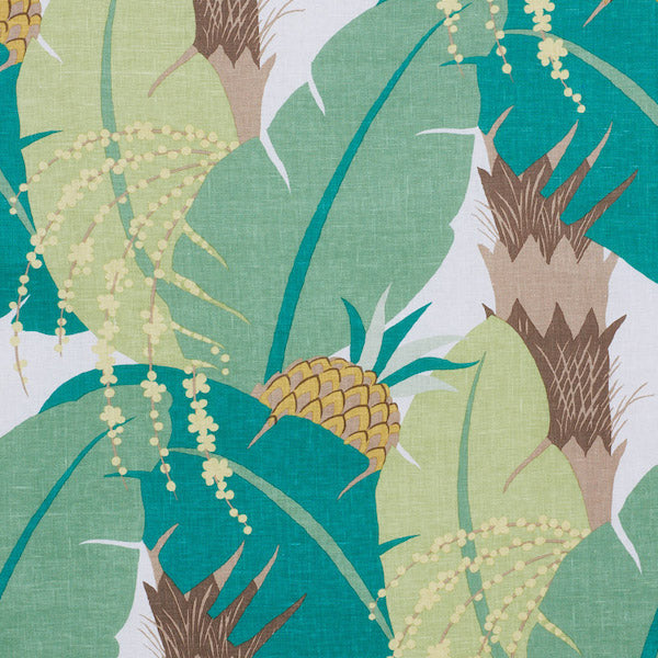 Schumacher Fabric 177543 Ananas Palm