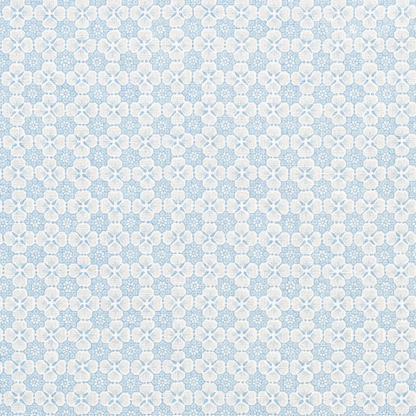 Schumacher Fabric 177601 Palisades Floret China Blue