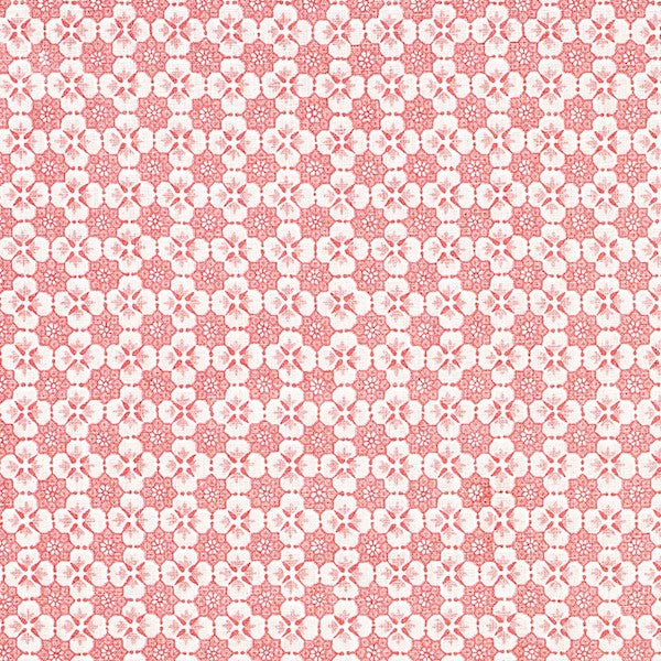 Schumacher Fabric 177602 Palisades Floret Pink