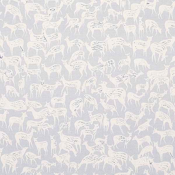 Schumacher Fabric 177724 Fauna Slate Blue